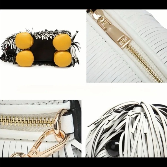 Whimsical Dog-Shaped Handbag with Yellow Strap NWOT - Picture 8 of 9